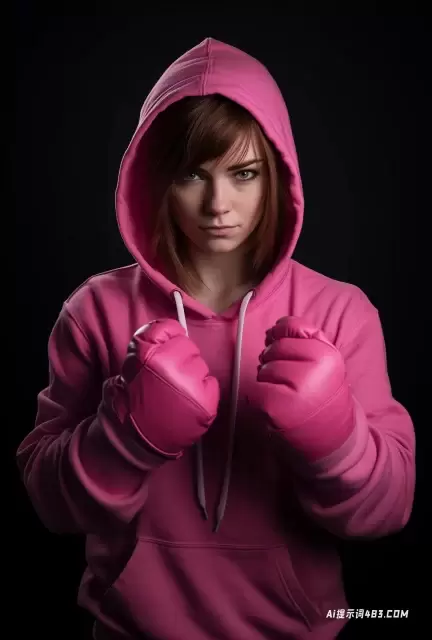 粉色拳击手套: 一种Schlieren摄影风格