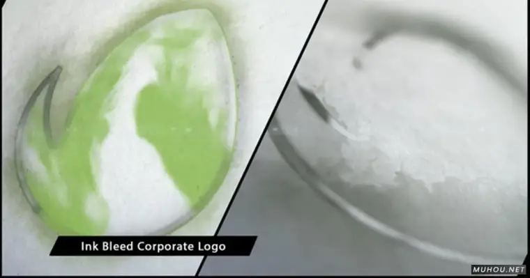 简洁优雅的水彩墨痕动画水晕染融合效果插图 简洁优雅的水彩墨痕动画水晕染融合效果插图