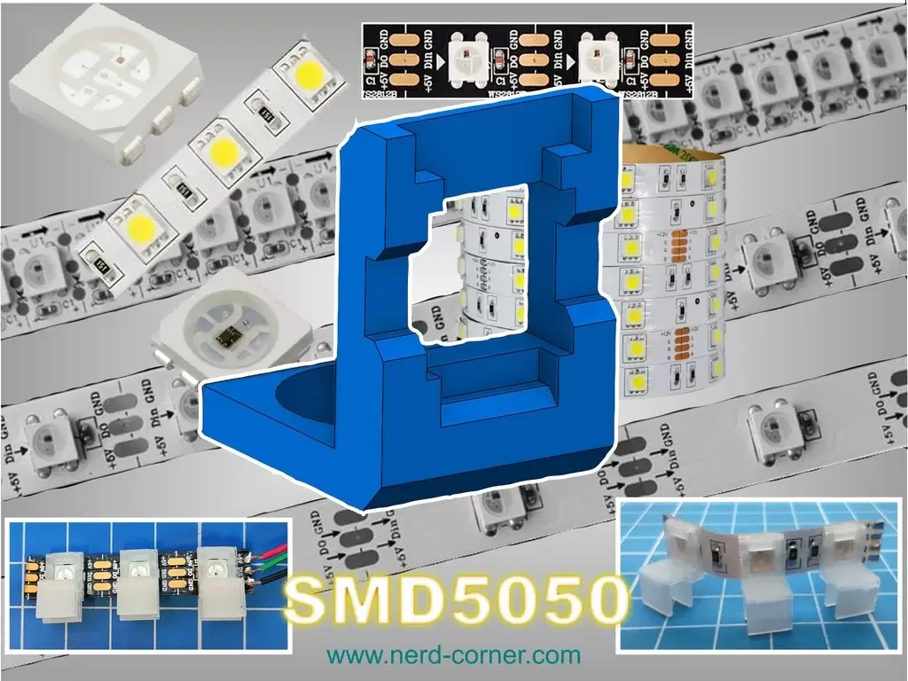 LED灯带支架LED SMD5050 clamp  M3插图
