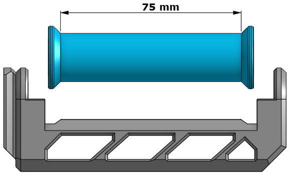 Filament线轴支架Filament spool holder with 75mm, 80mm, 90mm, 100mm width.插图2