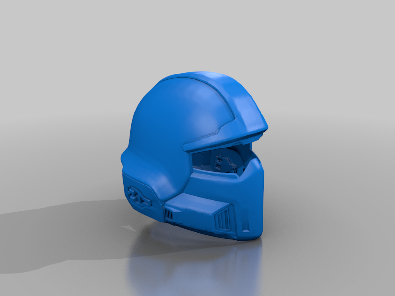 战术头盔FREE - HELLDIVERS B-01 Tactical Helmet (Working Vents) - Split for printing插图