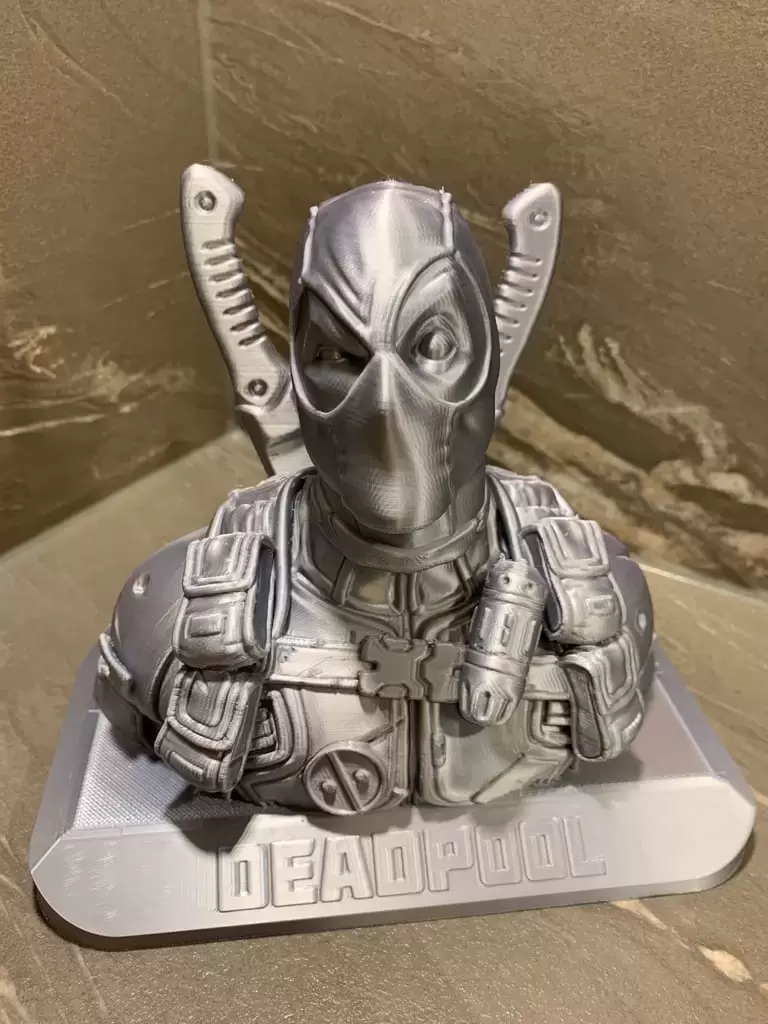 死侍半身像 - 带底座和文字Deadpool Bust - base+lettering插图10