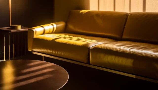 对比阴影: 带有Mamiya 7 II沙发的细节导向客厅