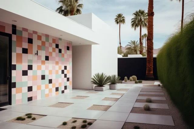几何现代主义: 棕榈树和精确主义艺术的白宫