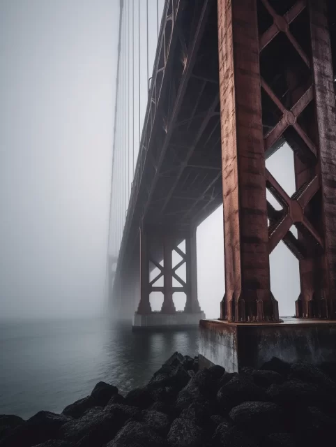 高雾中的金门大桥
