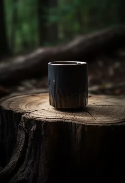 树桩上的咖啡杯-佳能TS-E 17毫米f/4L Tilt-Shift风格