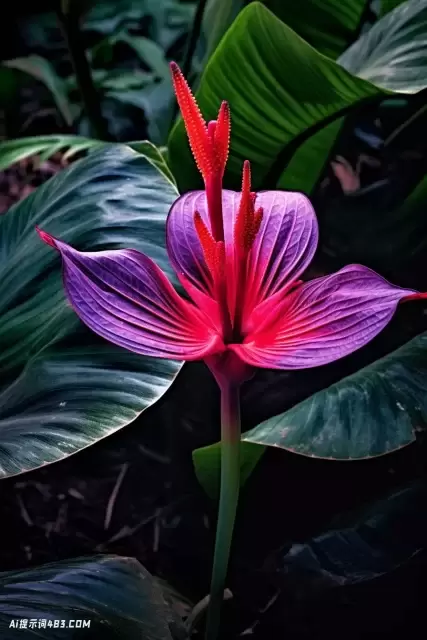 红色的花开紫色的花