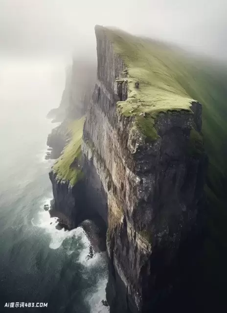 悬崖冰岛: 自然灵感图像的迷人和空灵展示