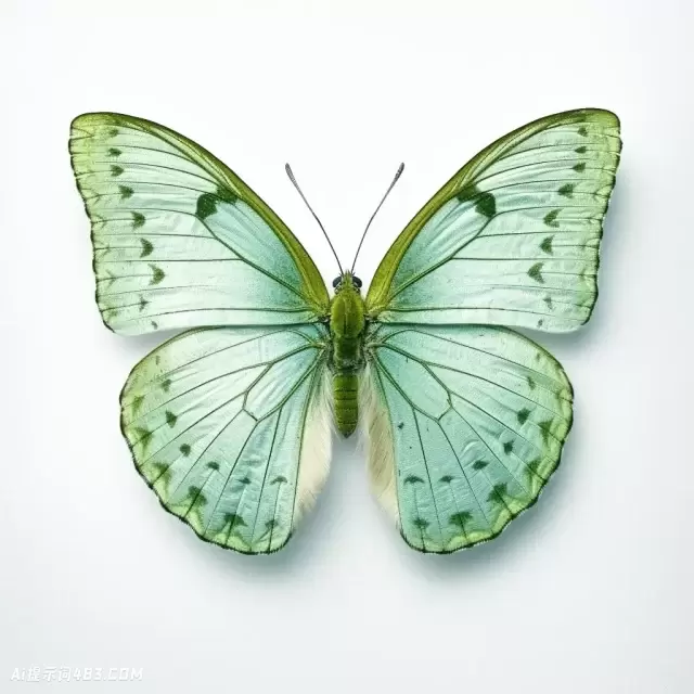 美丽的绿色蝴蝶