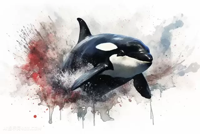 Orca Whale: 概念性极简主义艺术作品
