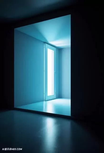 光通过未使用的门口进入空房间