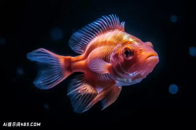 海洋中的橙色鱼