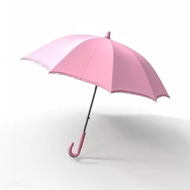 虚幻引擎5风格的粉红色雨伞