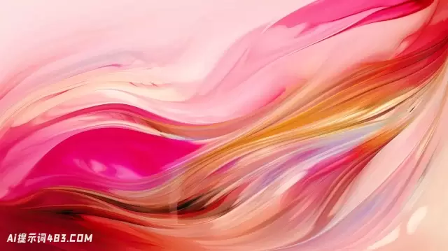 抽象彩色背景与浅粉色漩涡