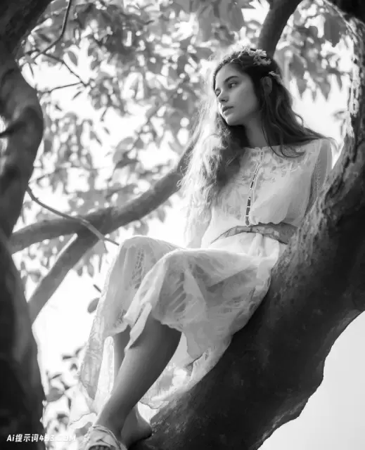 异想天开的女性气质: 坐在树上的女性的坦率肖像