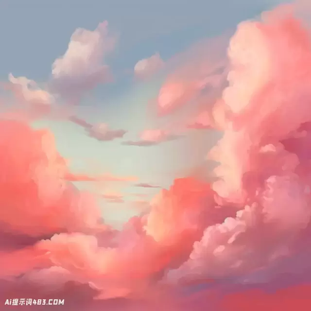 计算机背景的红色和粉红色云