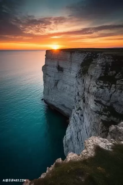 日落时分的地中海风景之美