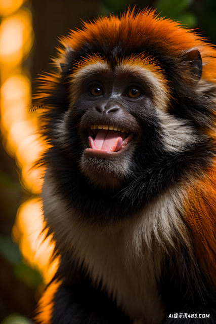 可爱的Tamarin猴子
