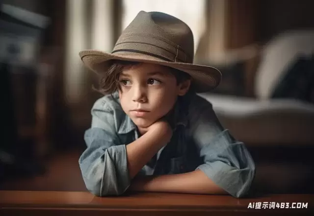 戴帽子的男孩穿着牛仔裤: 乔尔·罗宾逊的情感肖像