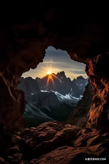 日出时的白云岩: 迷人的孤立景观