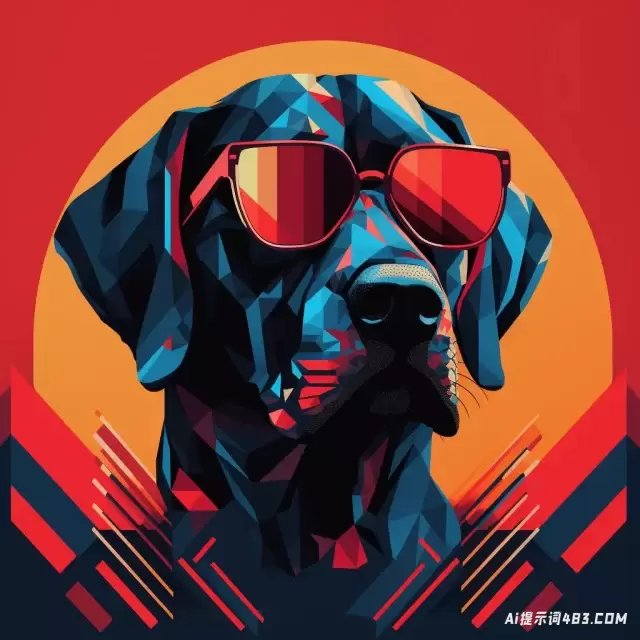 天蓝色和红色的狗: 嘻哈美学