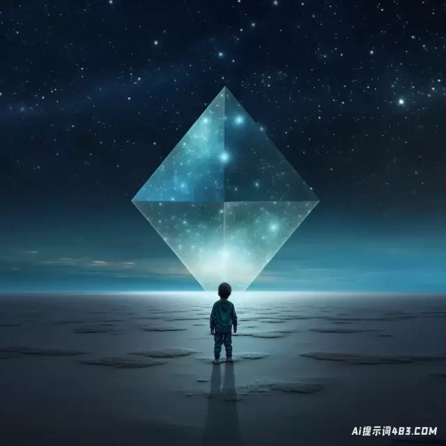 有夜空的孩子: 极简几何动画gif