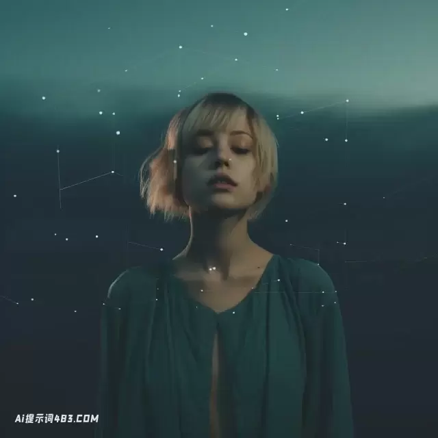 夜空中的女人: 极简几何艺术