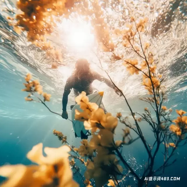 冲浪风格的微妙浪漫，丰富多彩的摄影