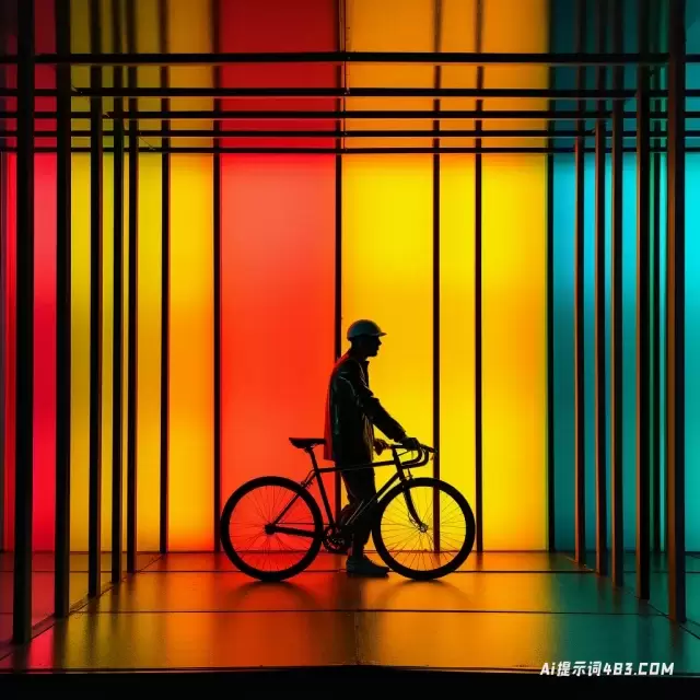 空灵的灯光效果和简约的肖像: 探索自行车艺术的世界