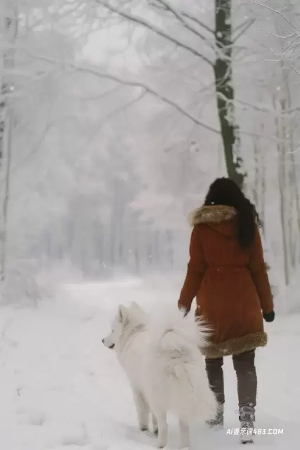 冬季爱斯基摩狗散步: 荷兰和佛兰芒风格的梦幻和浪漫作品