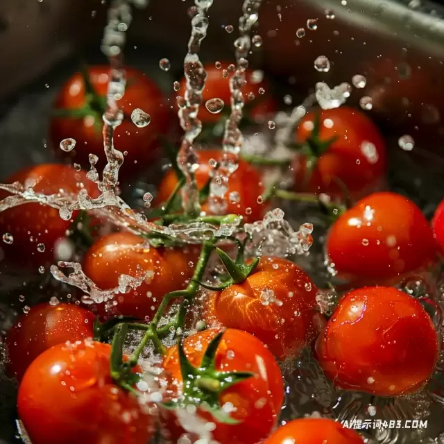 新鲜的西红柿在厨房水槽