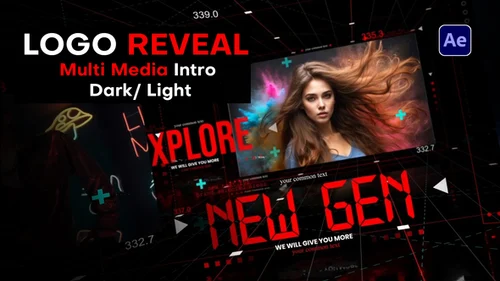 3D动态企业宣传片AE模板 – 《光影交响曲》Logo动画视频模板插图