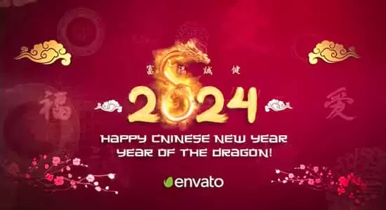 中国传统风新年视频